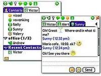 Tela de IM+ All-in-One Mobile Messenger (Palm OS)