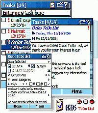 Tela de Oxios ToDo List - Outlook Tasks 6.03