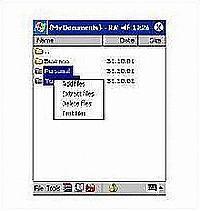 Tela de Pocket RAR 3.6