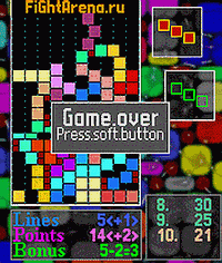 Tela de Tetris - Triplex 1.3 for Mobile Symbian