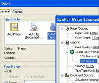 Tela de CutePDF Writer 2.8