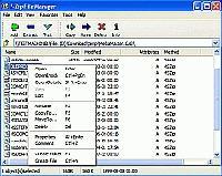 Tela de 7-Zip v 4.58