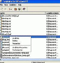 Tela de Fundelete - file undelete tool