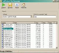 Tela de SoftPerfect File Recovery