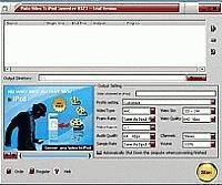 Tela de Plato Video to iPod Converter 
