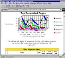 Tela de Web Trends Log Analyser User Manual